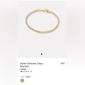NWT! Gorjana Parker Shimmer Clasp Bracelet